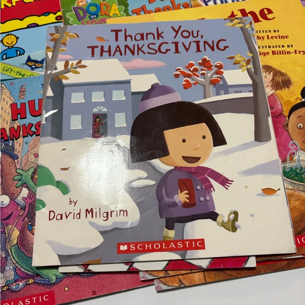 Thanksgiving Book Set with Red and Yellow Covers